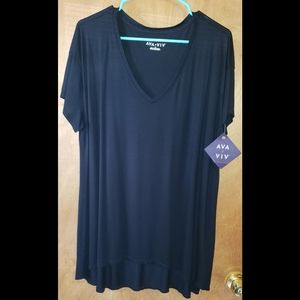 NWT Ava & Viv Short-Sleeve Dressy Top Size: 2X